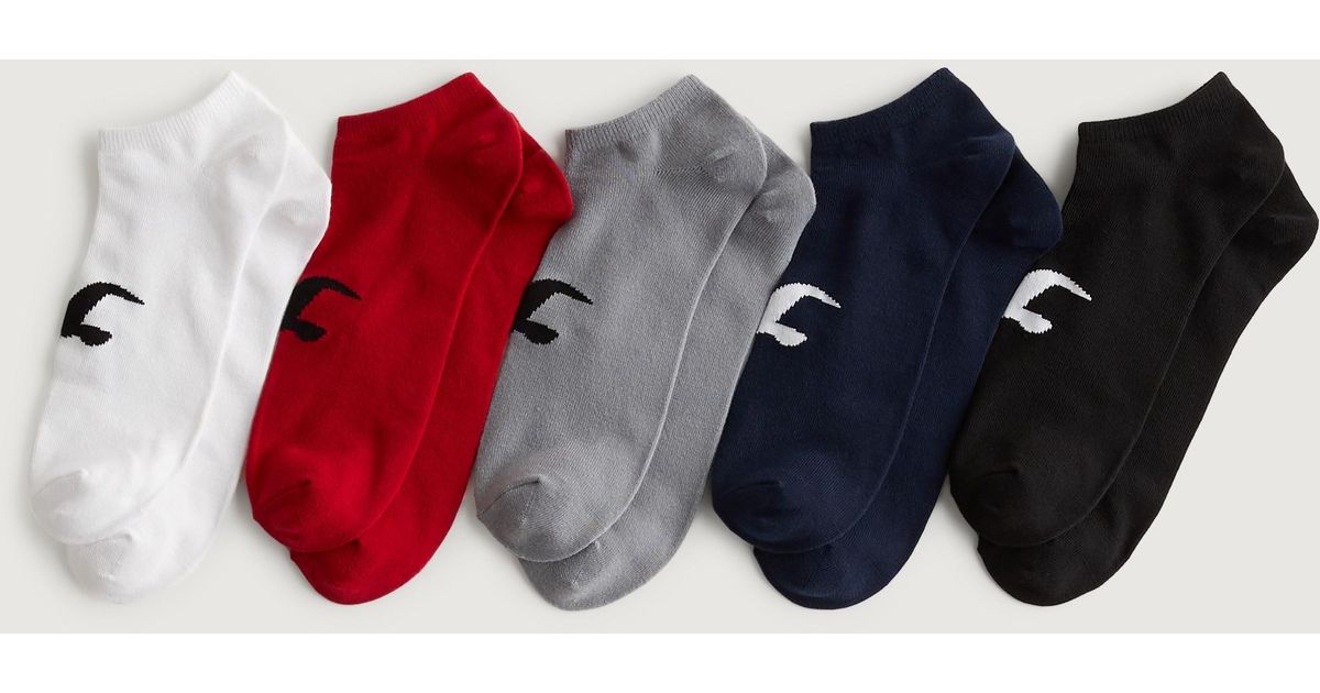 Hollister Logo Icon Ankle Sock 5pack in Blue for Men Lyst UK