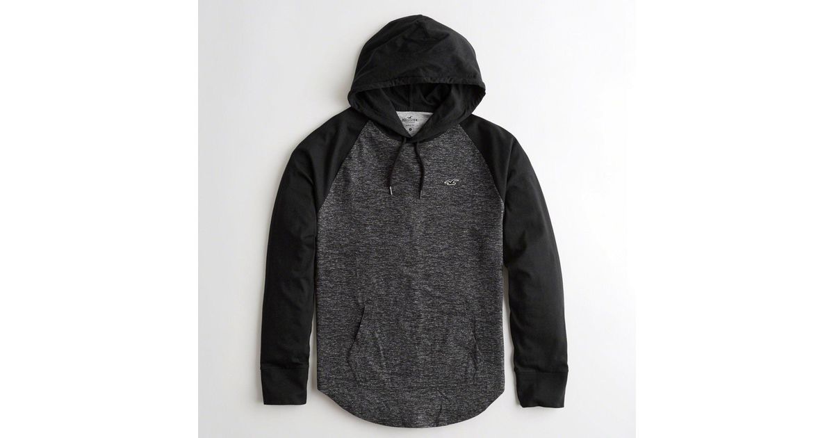 hollister hooded t shirt