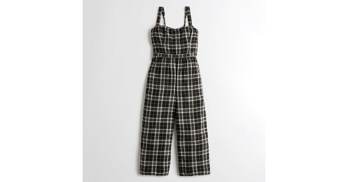 crop wide leg jumpsuit hollister