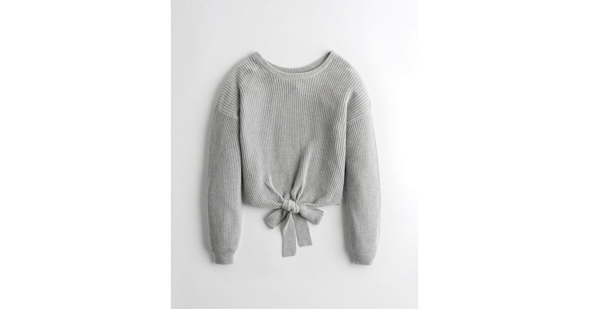 reversible cinched sweater