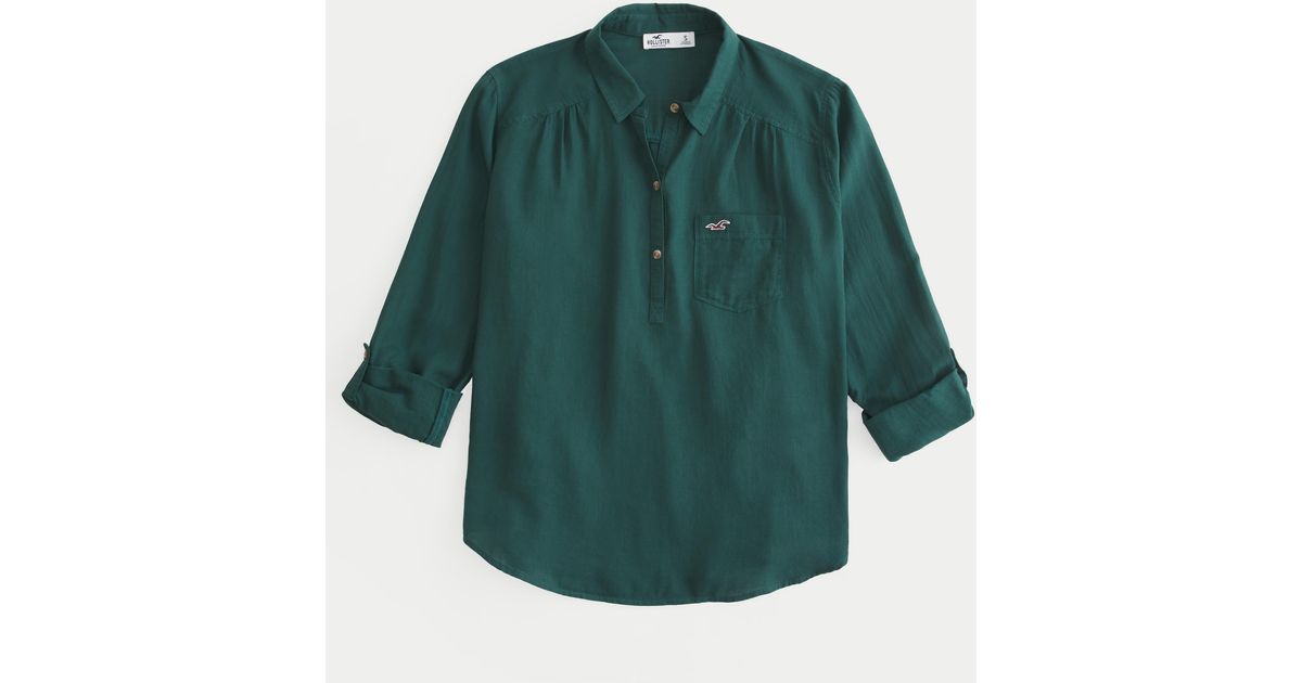 Hollister popover shirt hotsell
