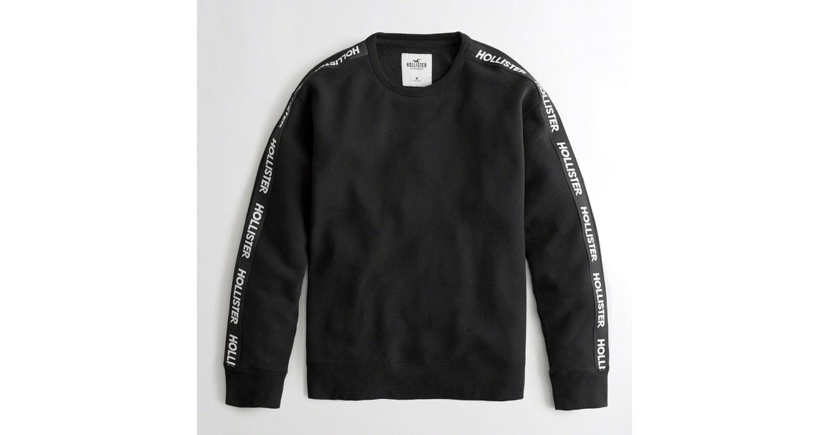 logo tape crewneck sweatshirt