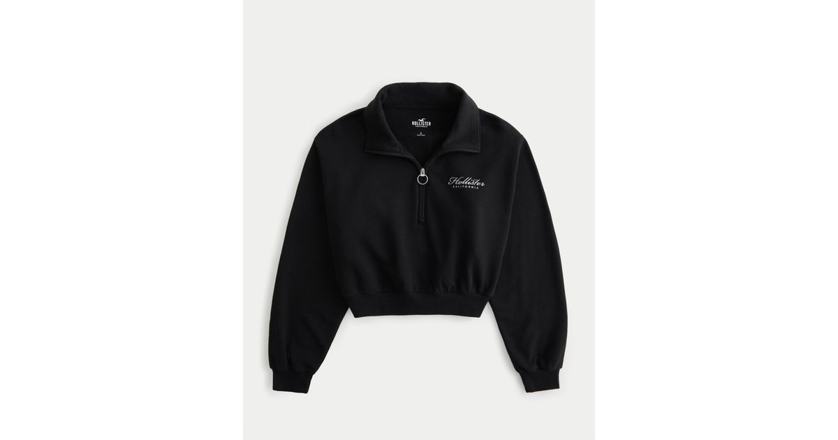 Hollister half zip hoodie sale