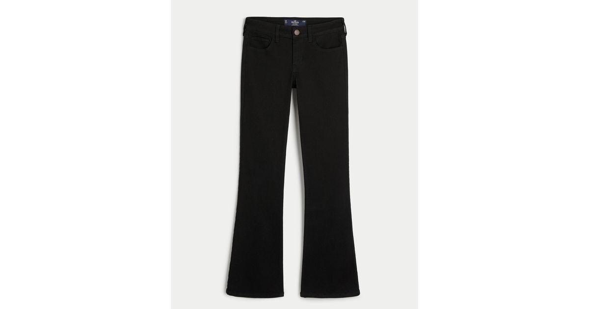 Hollister Low rise Black Boot Jeans Lyst UK