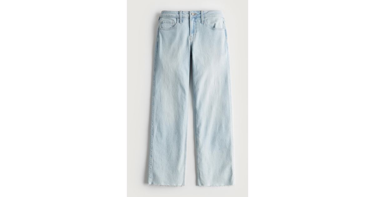 Hollister Denim Lowrise Light Wash Y2k Baggy Jeans in Blue Lyst UK