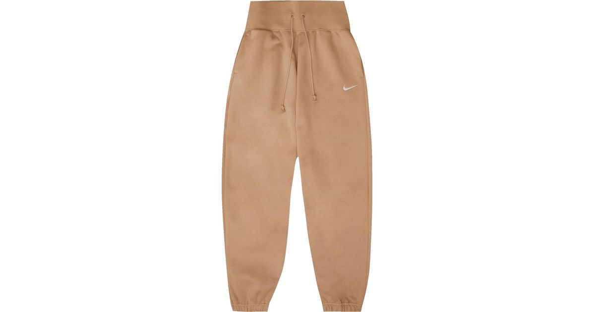 Nike W Nsw Phnx Flc Hr Os Pant in Natural | Lyst UK