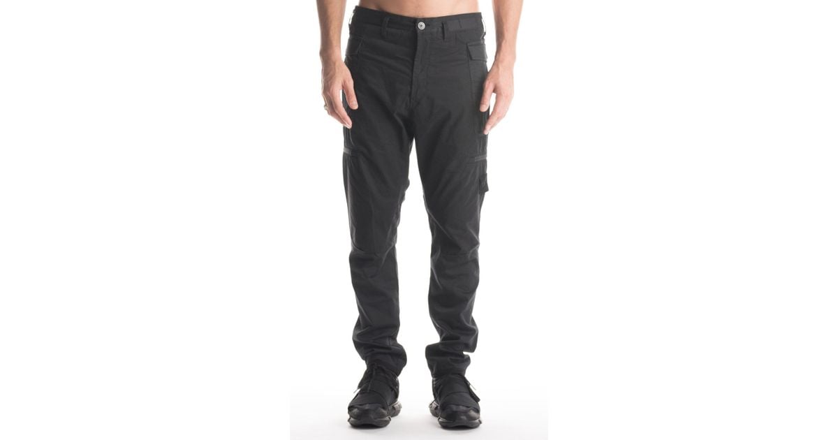stone island black panel cargo pants