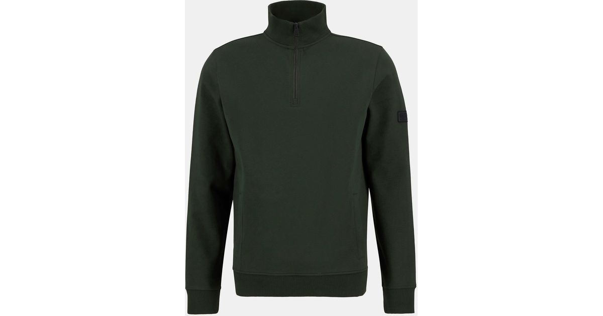 Barbour Pique Interlock Half Zip Sweatshirt