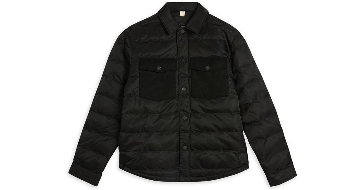 ted baker velosty quilted overshirt