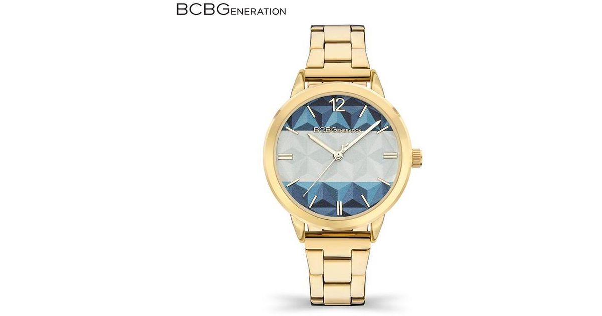 BCBGMAXAZRIA Metallic Analog Watch Ld99