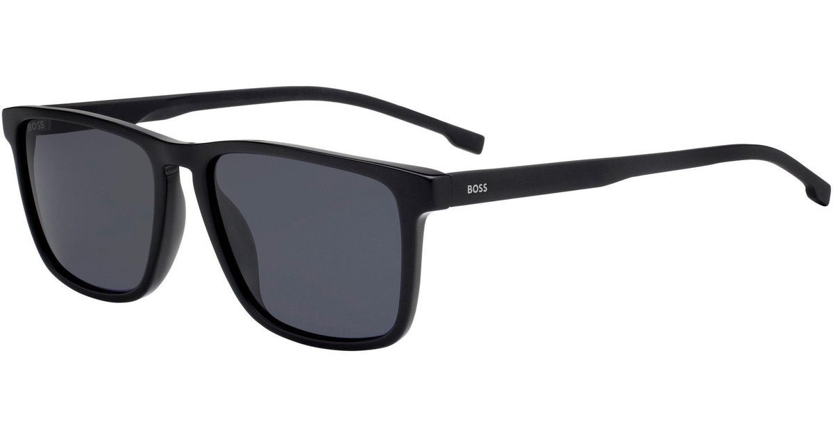 BOSS Square Sunglasses, Square Design in Black for Men | Lyst UK