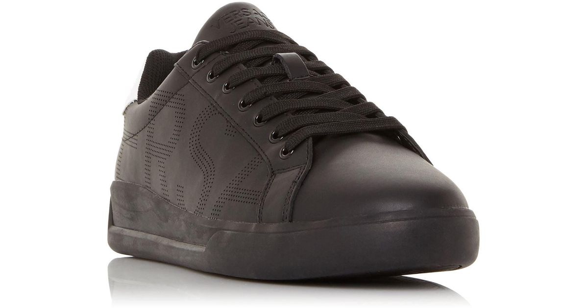 black branded trainers