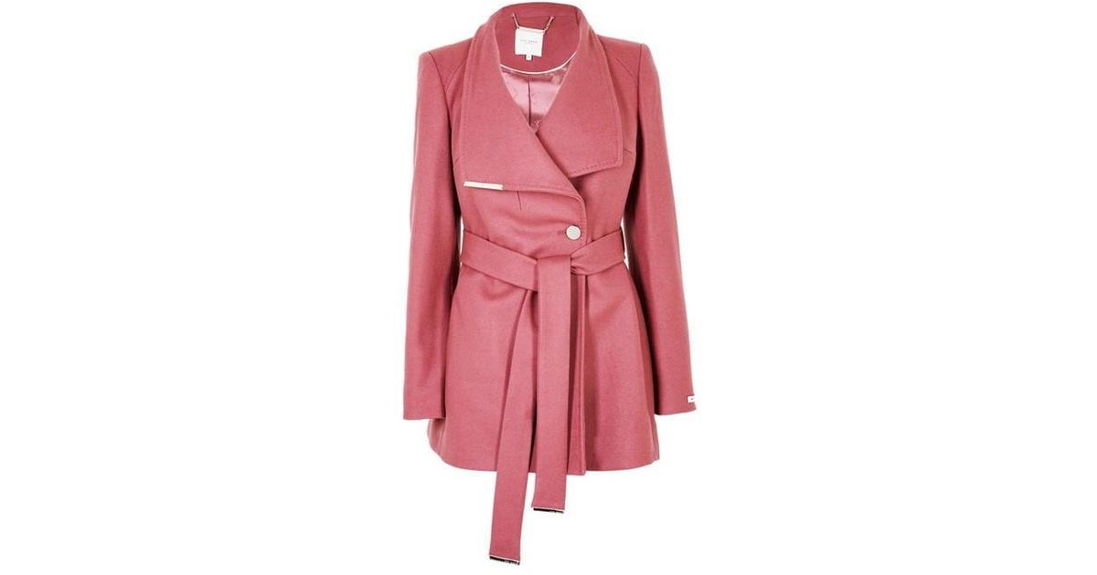Ted Baker Roses Short Coat in Pink Lyst UK