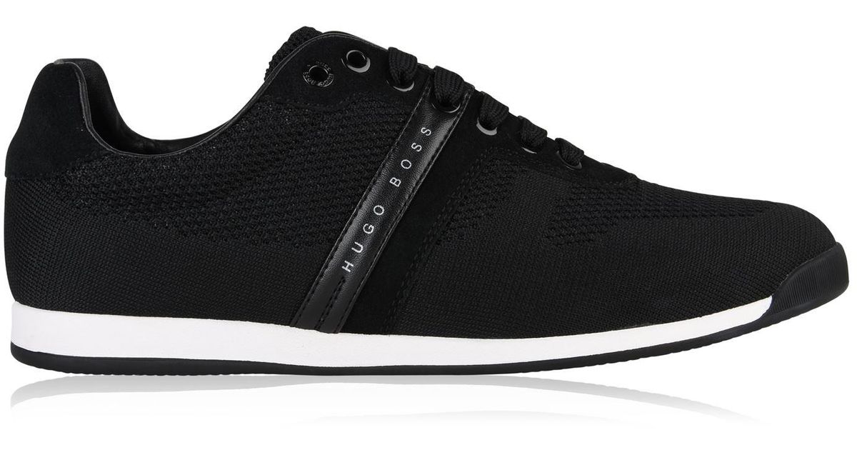 boss low top knit trainers