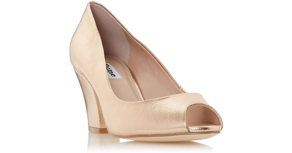 dune rose gold shoes