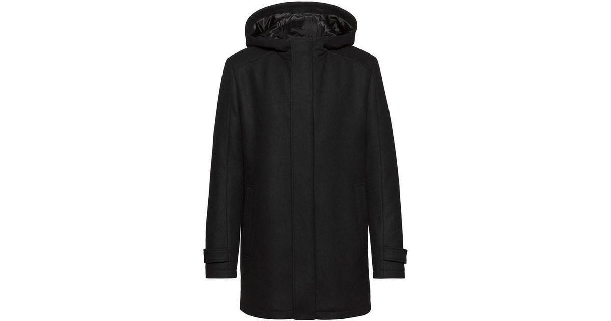 HUGO Black Miro Coat Sn99 for men