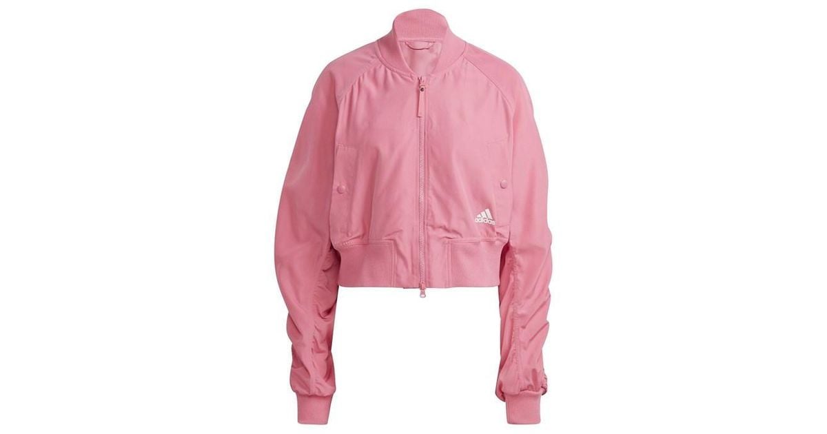 Adidas sales bomber pink