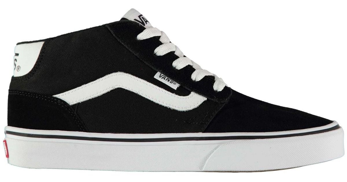 vans mid top skate shoes