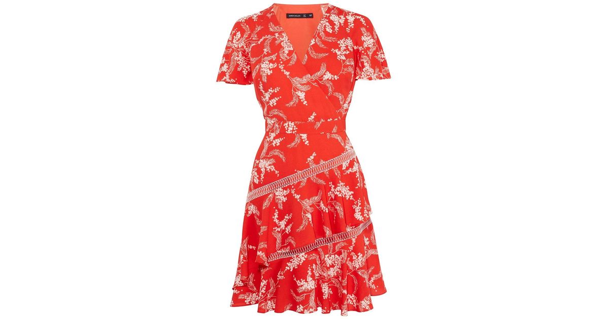 karen millen tiered hem dress