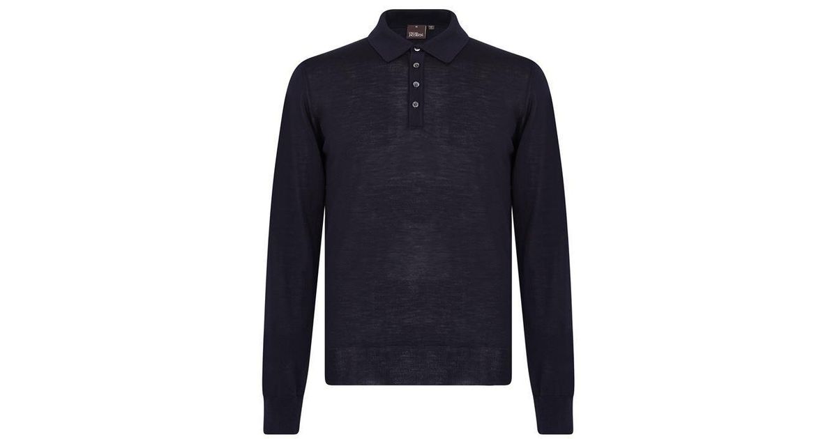 Oscar jacobson long sleeve polo top