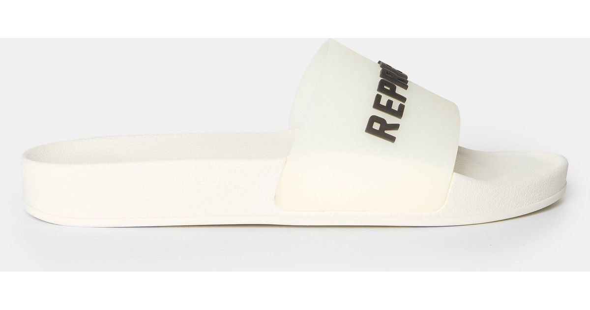 Represent Waterproof Ergonomic Pool Sliders in White for Men | Lyst UK
