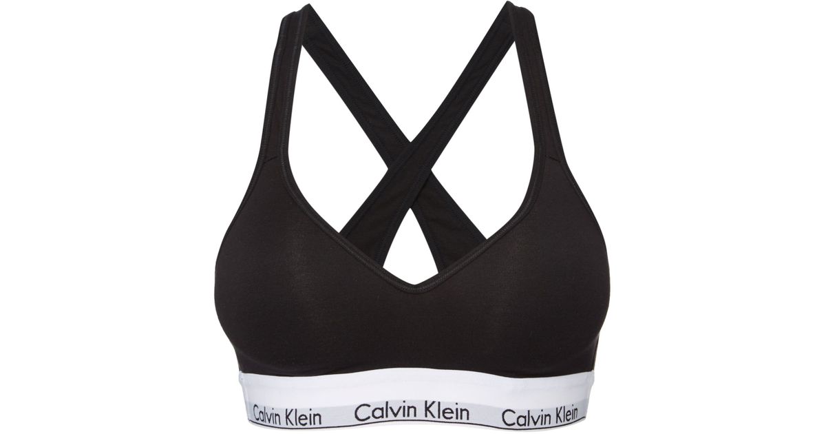 Calvin Klein Women Modern Cotton Bralette Lift Black