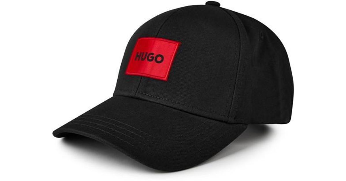 HUGO Patch Cap in Black for Men Lyst UK