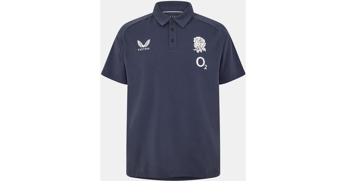 castore-england-travel-polo-shirt-2025-adults-in-blue-for-men-lyst-uk