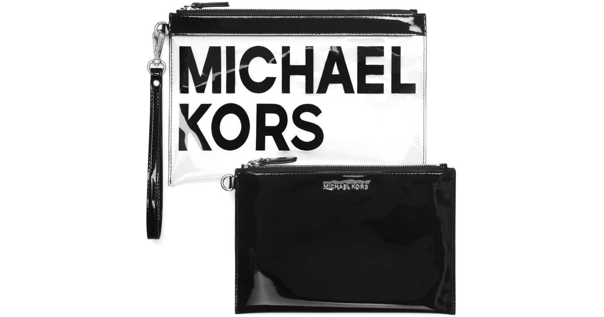 michael kors clear travel pouch