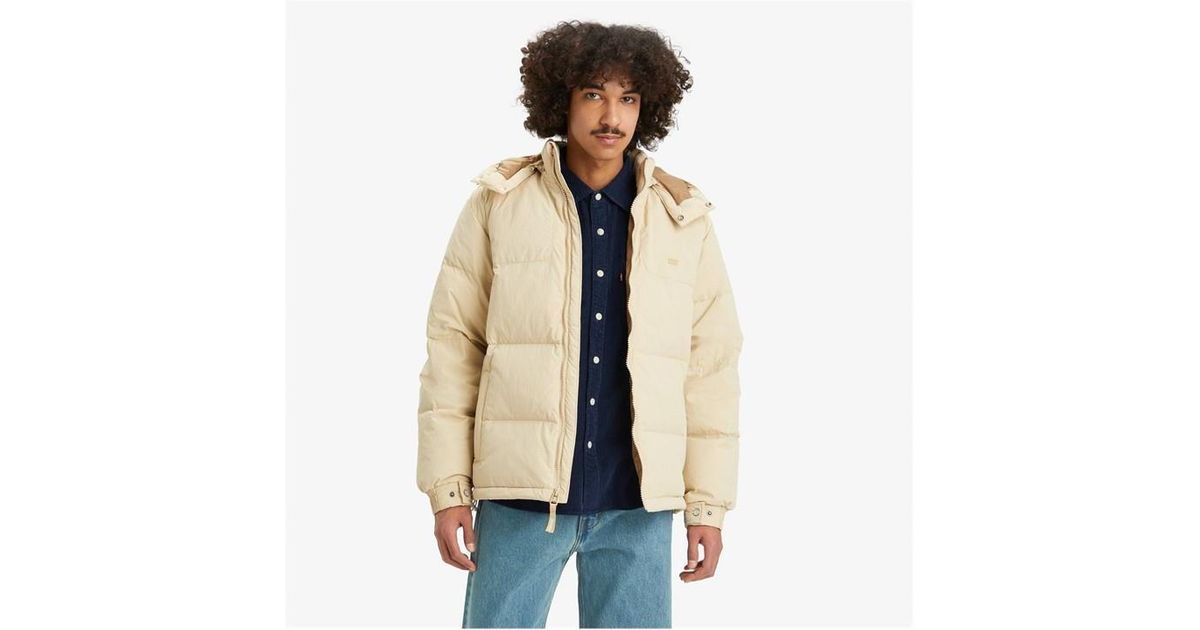 Levi's Rockridge Jet Short Puffer Jacket in Natural for Men | Lyst UK
