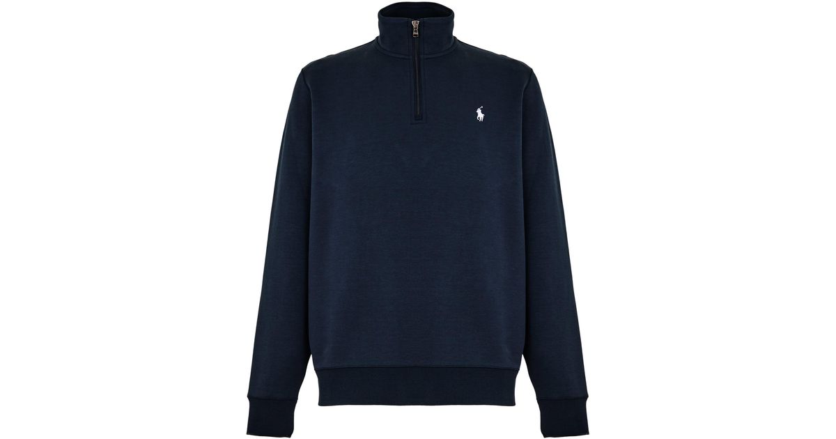 Polo Ralph Lauren Tech 1/4 Zip Fleece in Blue for Men | Lyst UK