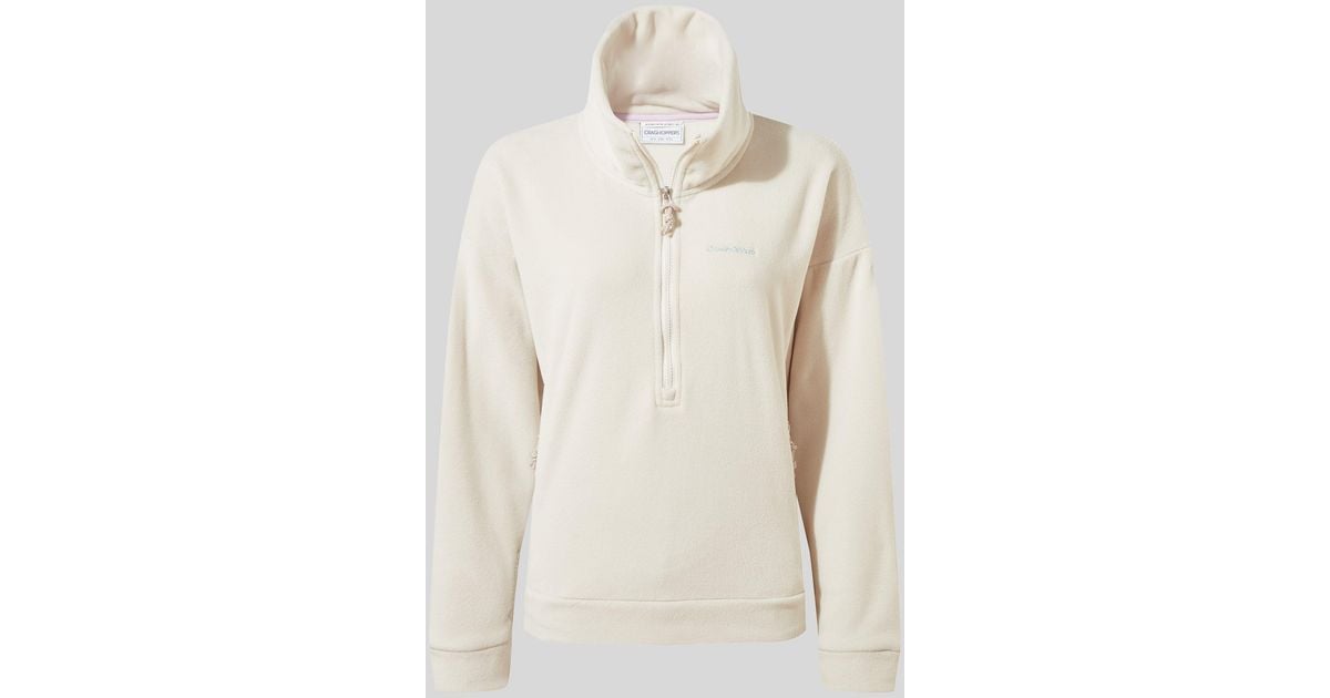 Craghoppers Crag Caprice 1/4 Zip Fleece in Natural | Lyst UK