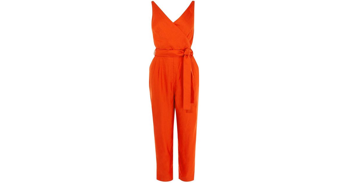 karen millen cinched waist jumpsuit