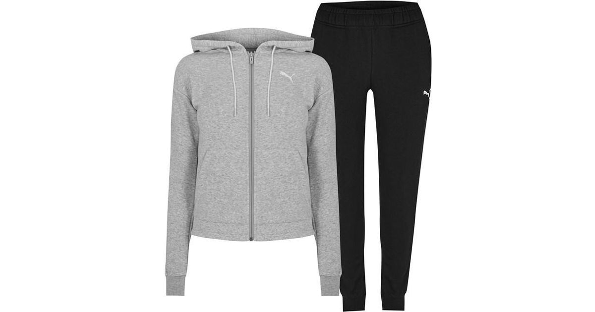 Puma tracksuit grey womens sales