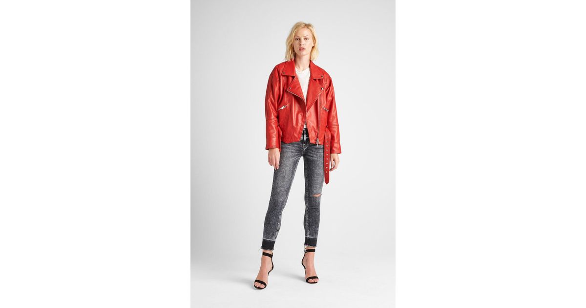 hudson jeans leather jacket