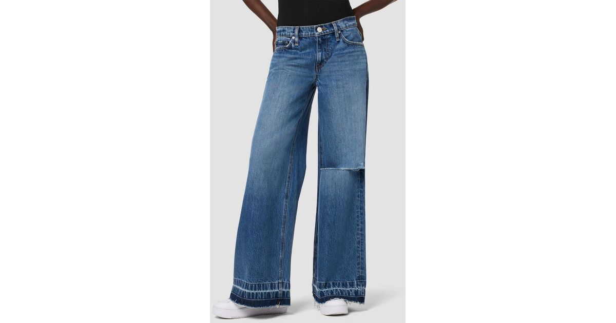 Hudson Jeans Freya Mid-rise Skater Pant in Blue