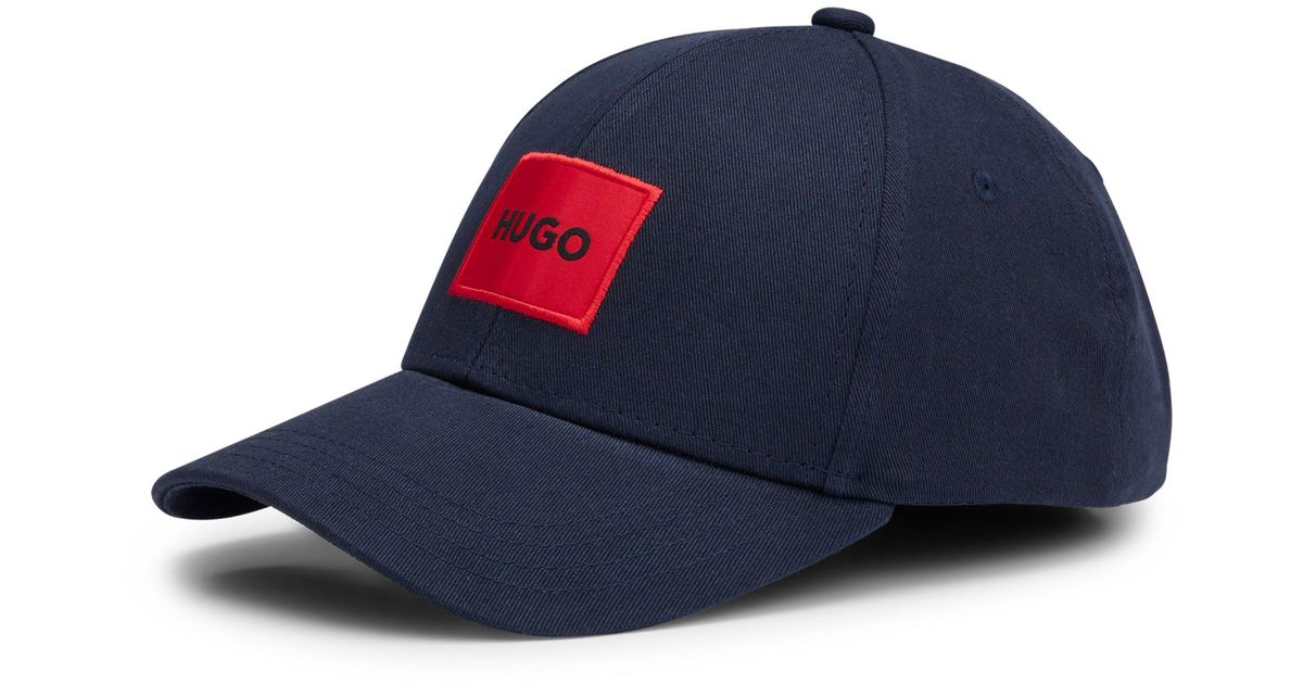 Cotton-twill Logo by for in Men BOSS BOSS Lyst Label With | Red Cap Blue HUGO