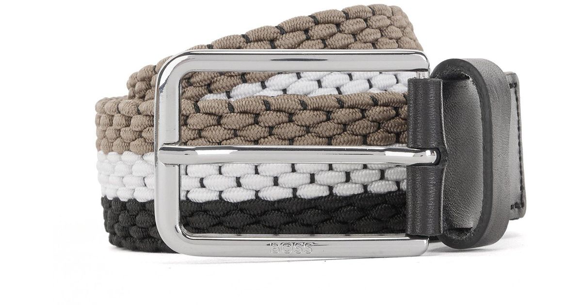 hugo boss woven belt