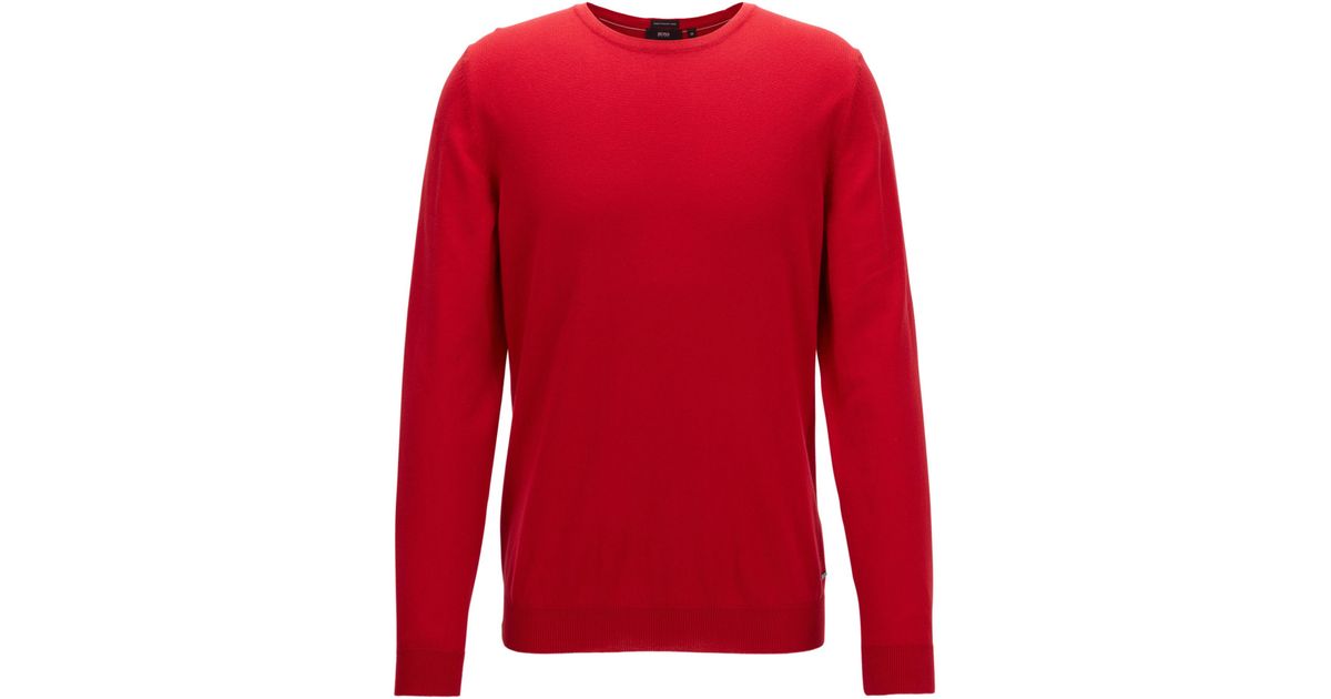 hugo boss red sweater