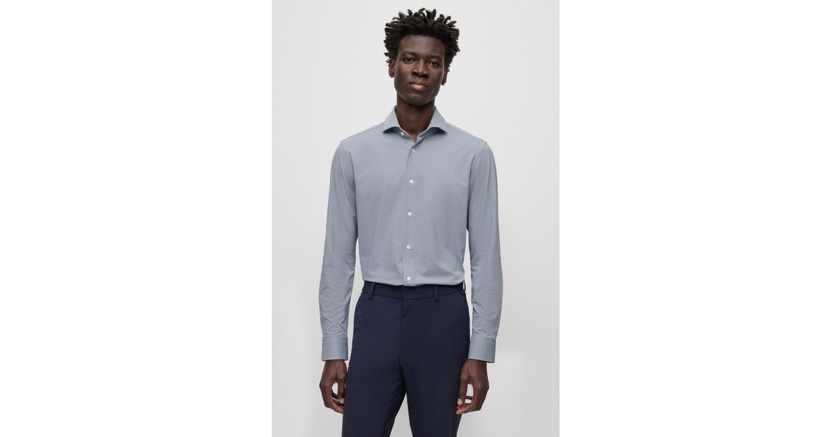 BOSS by HUGO BOSS Regular-fit Shirt In Structured Performance