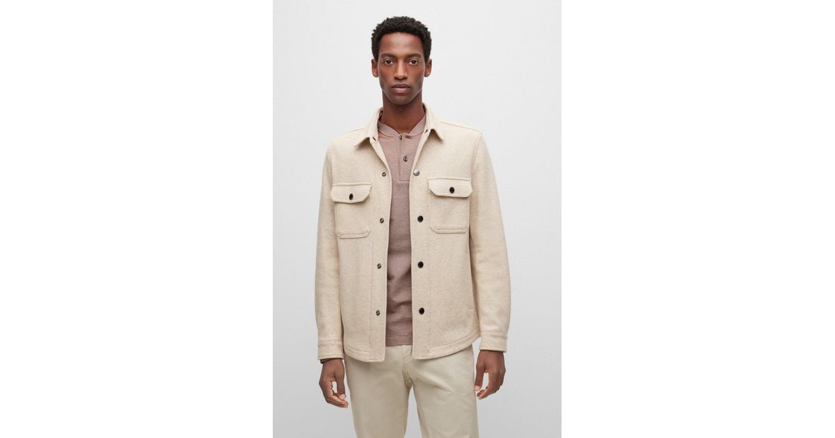 Mens hugo boss overshirt sale