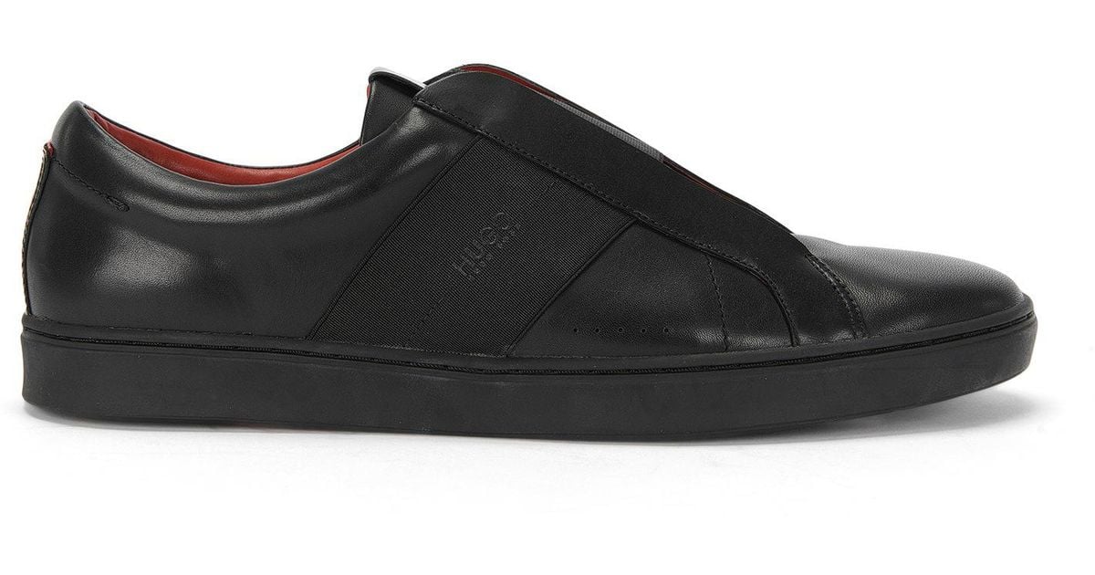 hugo boss laceless sneakers