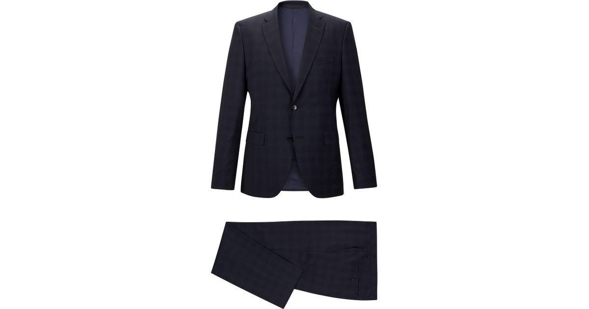 BOSS by HUGO BOSS Super 100 Wool Suit, Regular Fit | Johnston/lenon in Blue for Men | Lyst