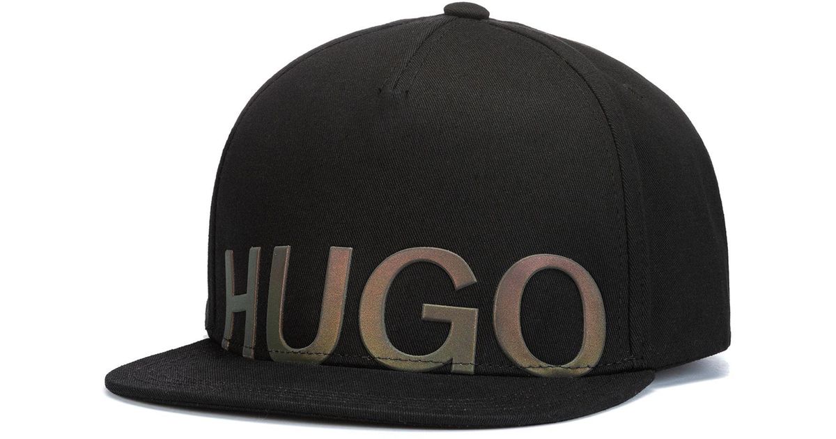 HUGO Cotton-gabardine Snapback Cap With 