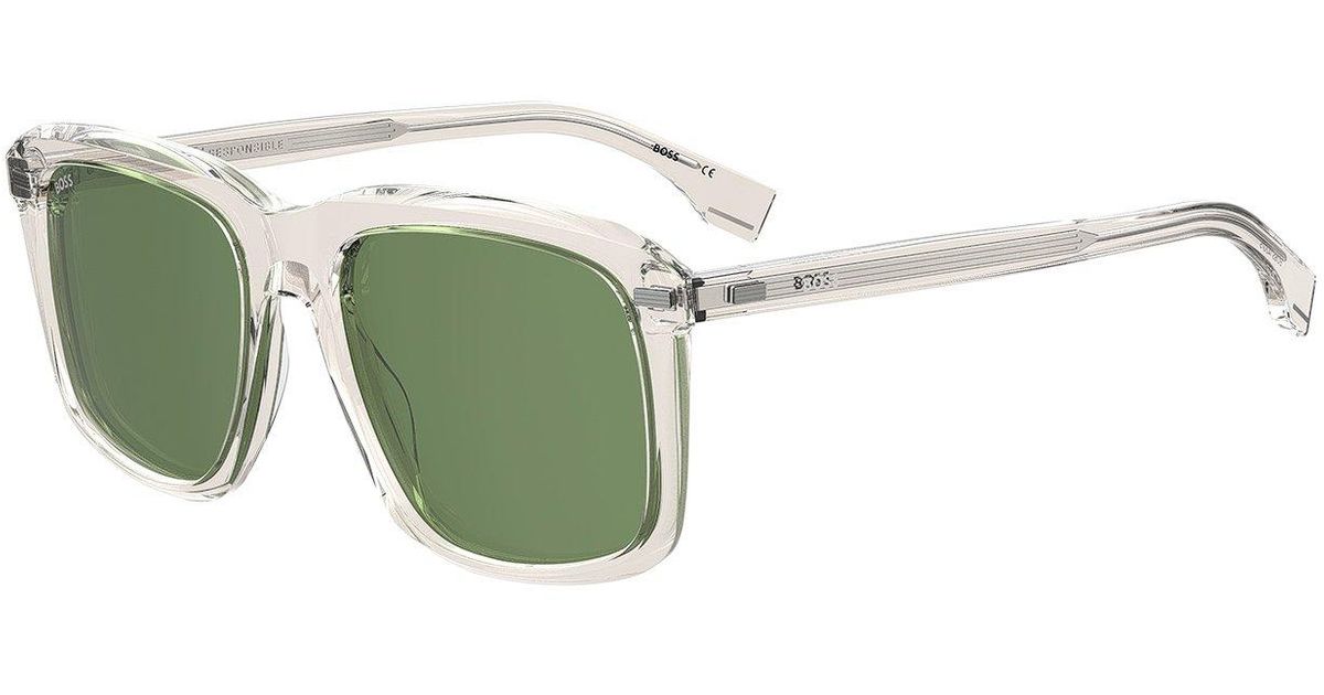 Transparent Hampton round acetate sunglasses | Garrett Leight | MATCHES UK