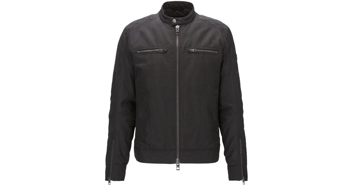 slim fit canvas jacket