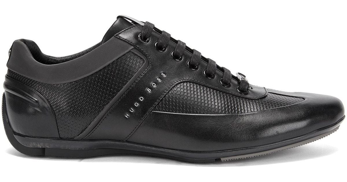BOSS by Hugo Boss Mercedes-benz Leather Sneaker | Sporty Lowp Itmb in Black  for Men - Lyst