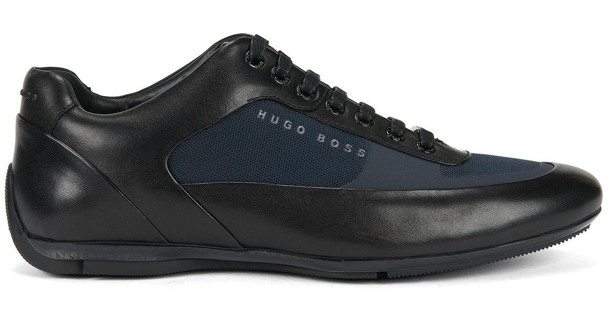 hugo boss lace up trainers