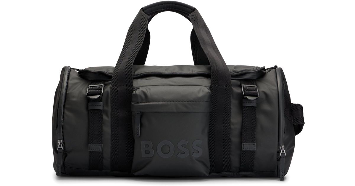 BOSS by HUGO BOSS Coated-material Holdall With Detachable Key Hook in Black  for Men | Lyst