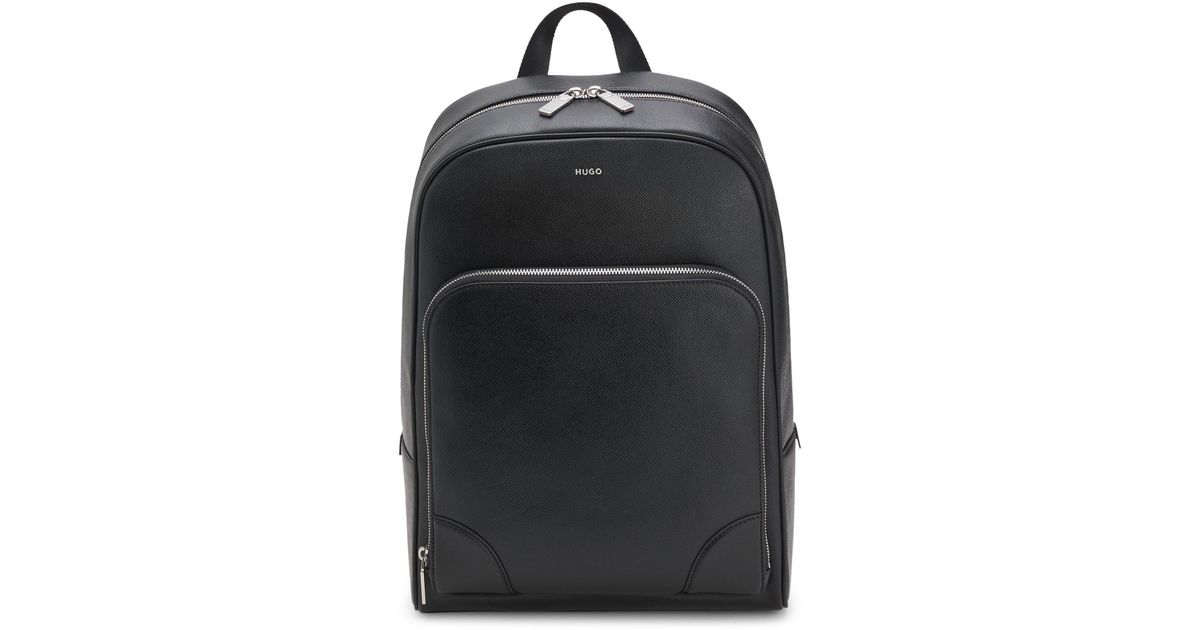 HUGO Backpack With-Tone Trims in Black for Men | Lyst UK